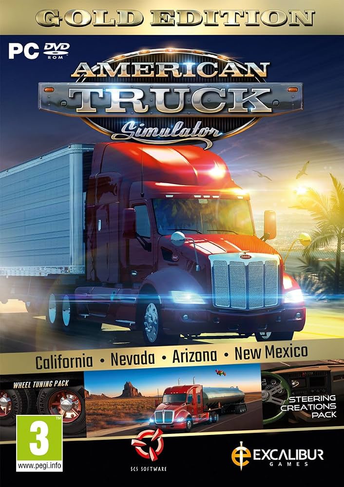 Elektronická licence PC hry American Truck Simulator (Gold Edition) Steam Elektronická licence PC hry American Truck Simulator (Gold Edition) Steam