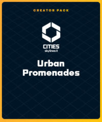 Elektronická licence PC hry Cities: Skylines II - Creator Pack: Urban Promenades STEAM